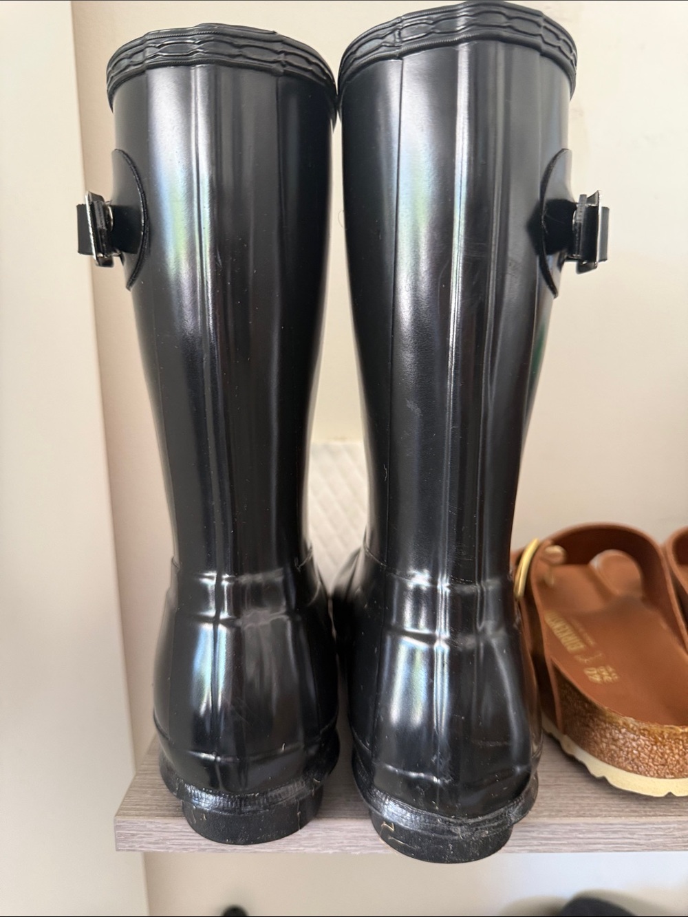 Hunter Black Mid-Calf Rain Boots size 9 - Picture 6 of 6